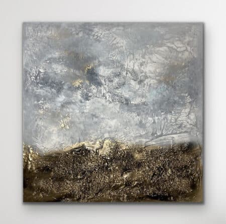 Sabine Runge Painting stillness-of-heart-80x80-cm